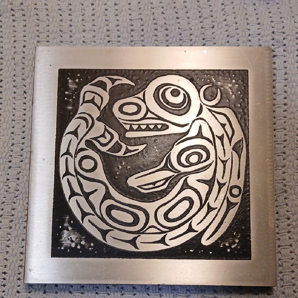 West Coast Indian Tribal Crest Wall Art HANDMADE IN B.C. Canada.